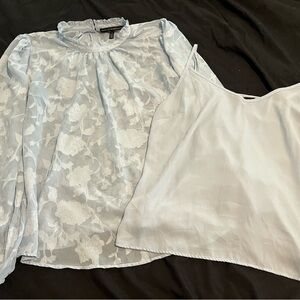 Blue Floral Women's Top Set WHBM